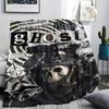 1PC GHOST Print Flannel Blanket, High quality Comfortable for All Seasons, Home Decor, Warmth and Comfort, Perfect for Christmas Gifts159