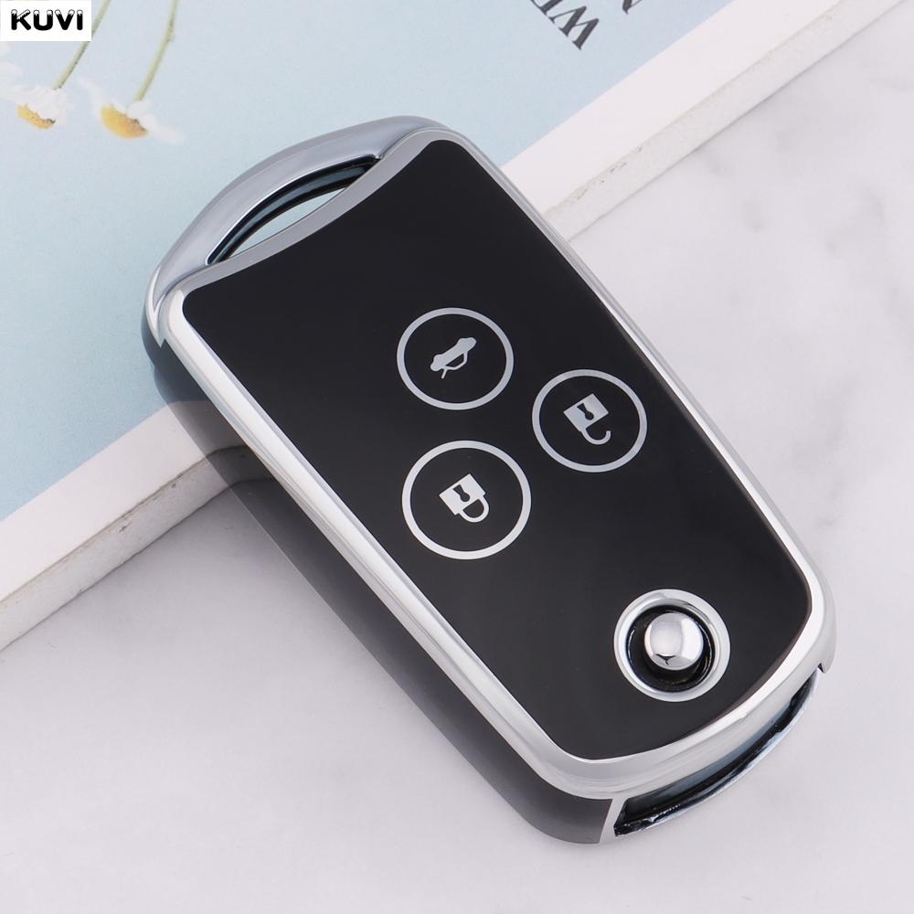 2 3 Buttons Tpu Car Key Case Cover Flip Remote Control Fob Protector Skin For Honda Acura Accord Cr-V Civic Jazz Cr-Z 2011 2012