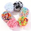 200pcs Macaron Colored Rubber Band High Elasticity Durability Multi-color Design Large Bag European American Style Daily Fashion