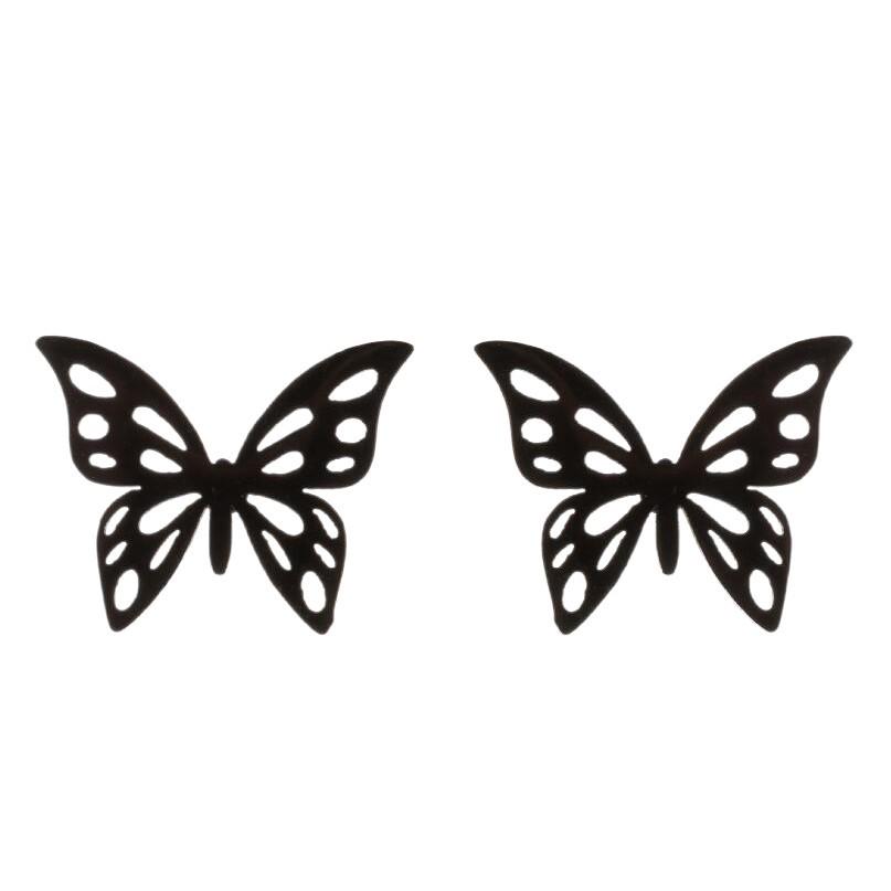 Butterfly Korean Temperament Stainless Steel Earrings - Versatile and Stylish Small Earrings for Women.