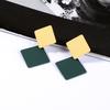 Green Hanging Earrinsg for Women Luxury Crystal Wedding Jewelry Imitation Pearl Drop Earrings new trend boucle oreille