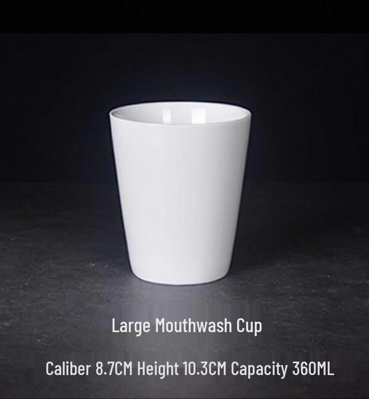 

Pure White Thick Ceramic Heat-Resistant Teacup