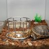 Large Capacity Tortoise Food Dish Fence Design Reptile Water Tray  For Amphibians