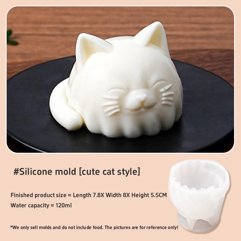 DIY Silicone Pudding Jelly Mold Food Grade Cartoon Mousse Maker Heat Resistant Non Stick Ice Cube Tray For Home Baking Kitchen