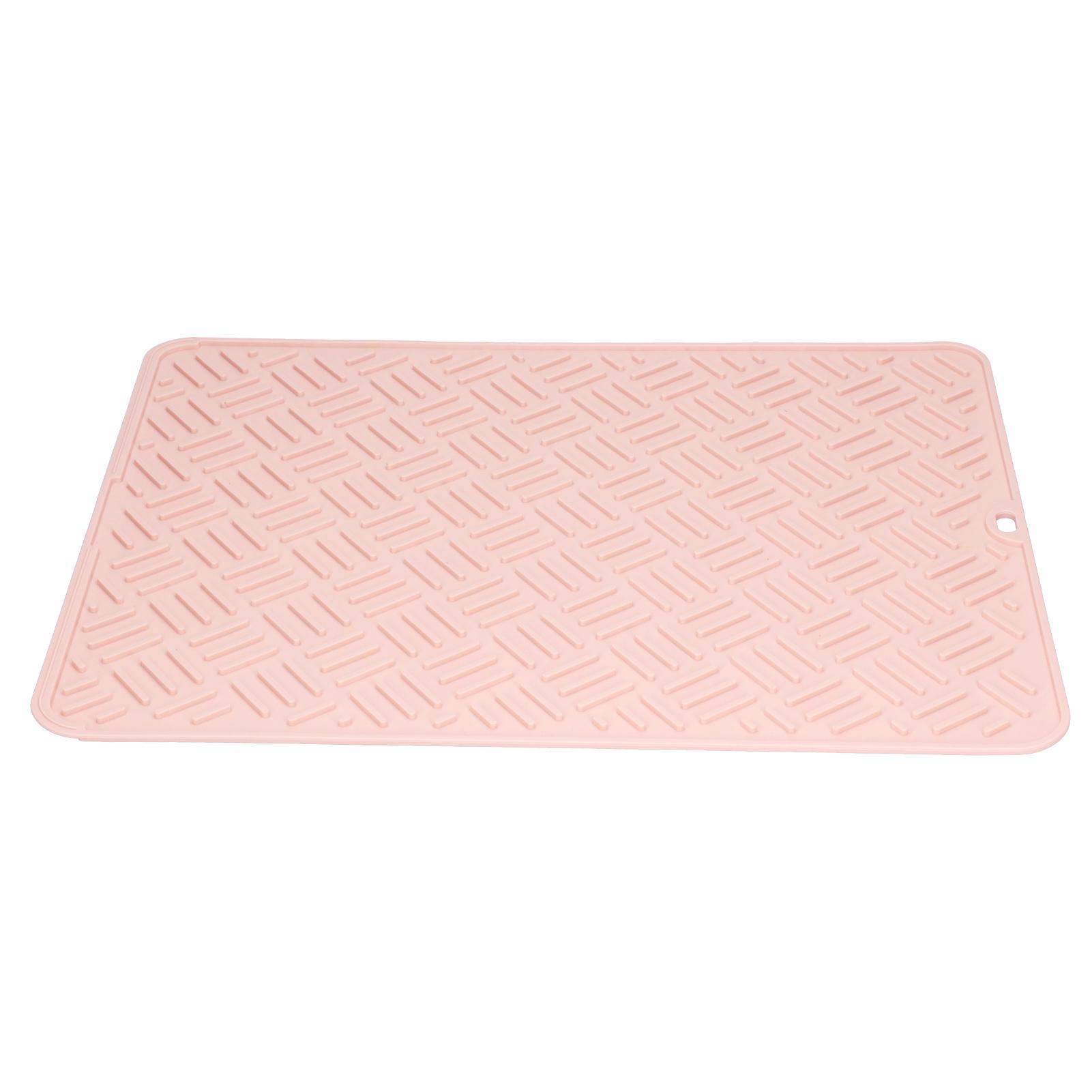 

Silicone Heat Insulation Pad Desktop AntiScaldWaterproof Silicone Pad for Home Kitchen(Pink, 45x35cm )