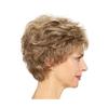 Damen-Perücke, kurz, braun, blond, synthetische Perücke, Frisur, natürliche lockige Perücke mit Pony, für Frauen, täglicher Gebrauch, hitzebeständige Faser
