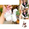 Soft And Cuddly Plush Devon Rex Cat Swim Ring Keychain Ideal Cartoon Gift Accessory
