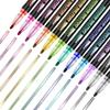 1 Set 8/12 Colors Self-Outline Metallic Markers Glitter Writing Drawing Pens For Christmas Card Writing Double Line Outline Pens