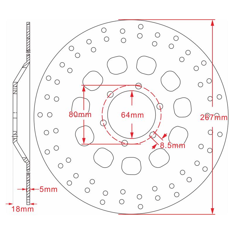 Front Brake Disc Rotor For Yamaha RD350 LC RZ350 XS400 XJ550 XJ650 XJ750 Maxim XV920 Virago XV920R XV1000 SR250