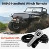 Utility-Vehicle Winch Hand Remote 64849 for WARN RT25 XT25 RT1.5 Models, with a Cabled Handheld Format and Clearly Marked OUT and IN Control Positions
