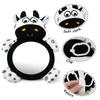 Baby Mirror Toys Multi-Function High Contrast Black and White Baby Toy Infant Soft Mirror Tummy Time Easy To Install Infant Toys
