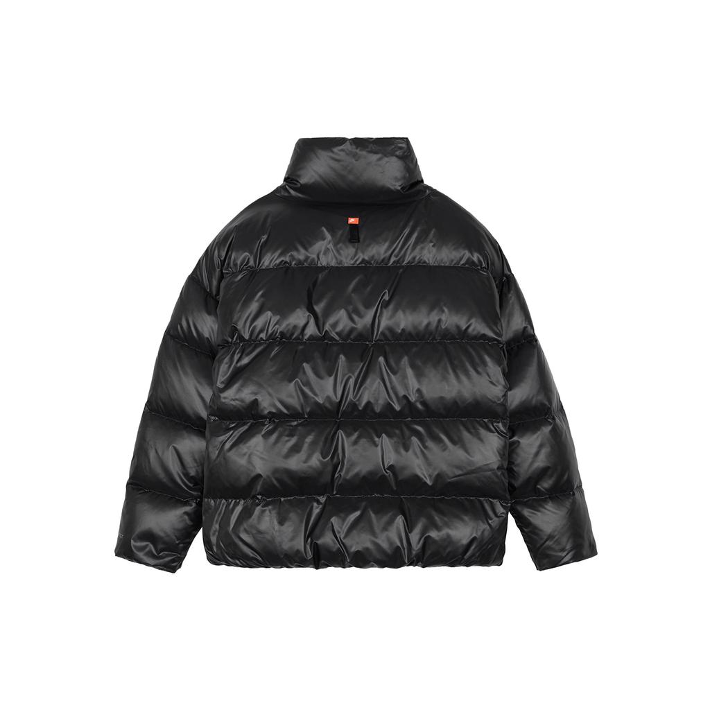 Nike Solid Color Casual Stand Collar Down Jacket Women Outerwear Black DV0555-010