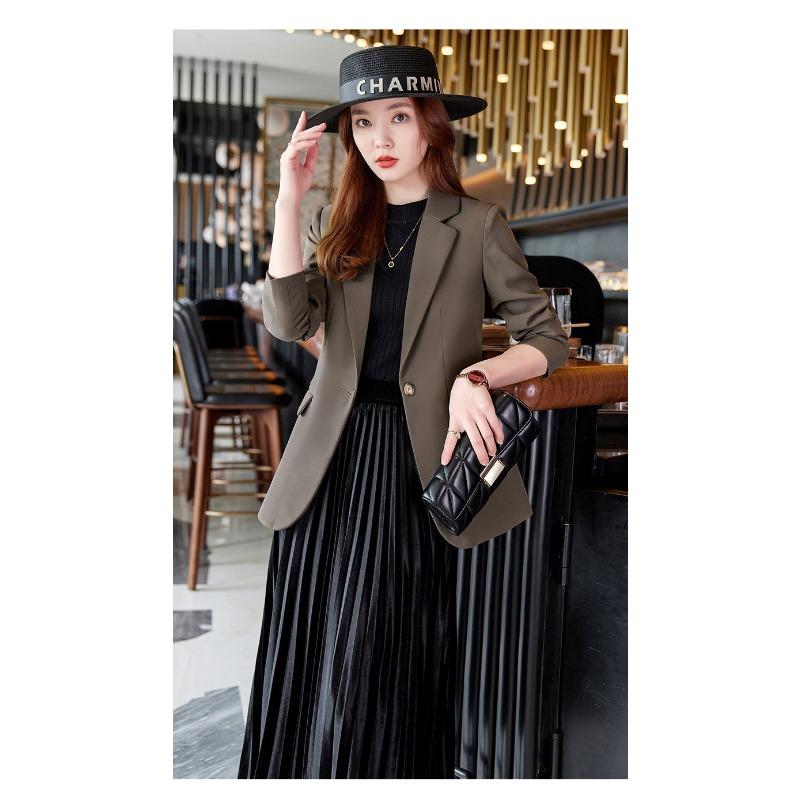 Women's Autumn and Winter Style Blazers, High-end Formal Wear Temperament, High-end Blazers Have Texture