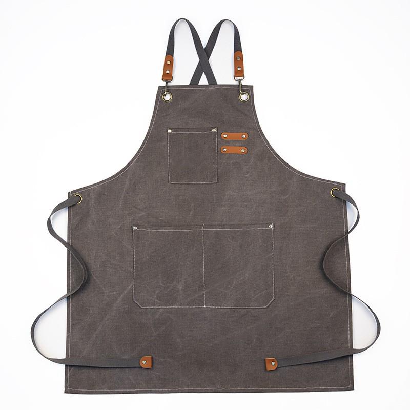 Art Studio Cross-Border Long Smock Apron, Oil & Watercolor Painting Canvas Apron