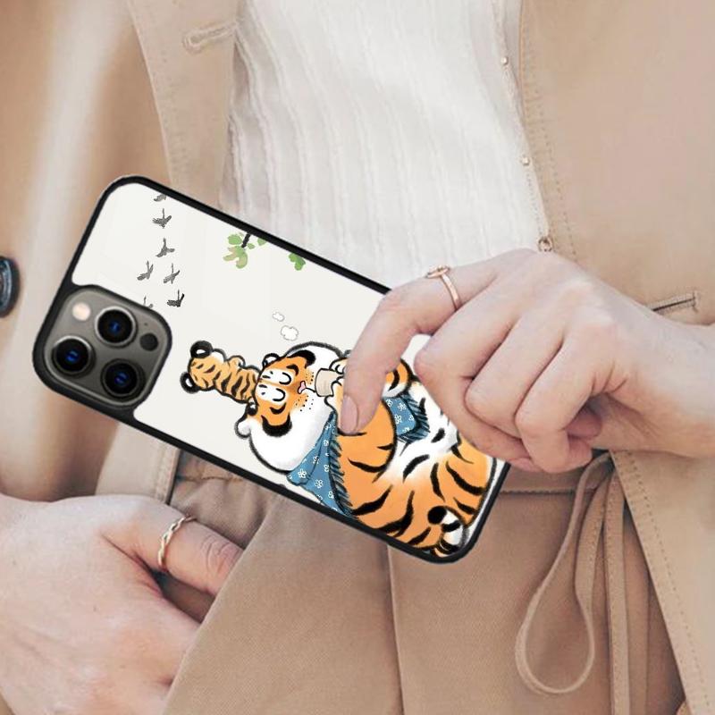 

Little fat tiger Magnetic Phone Case For APPLE iPhone 17 Air 16 14 13 12 Pro Max 15 Plus Wireless Charge With MagSafe Cover iPhone 13mini