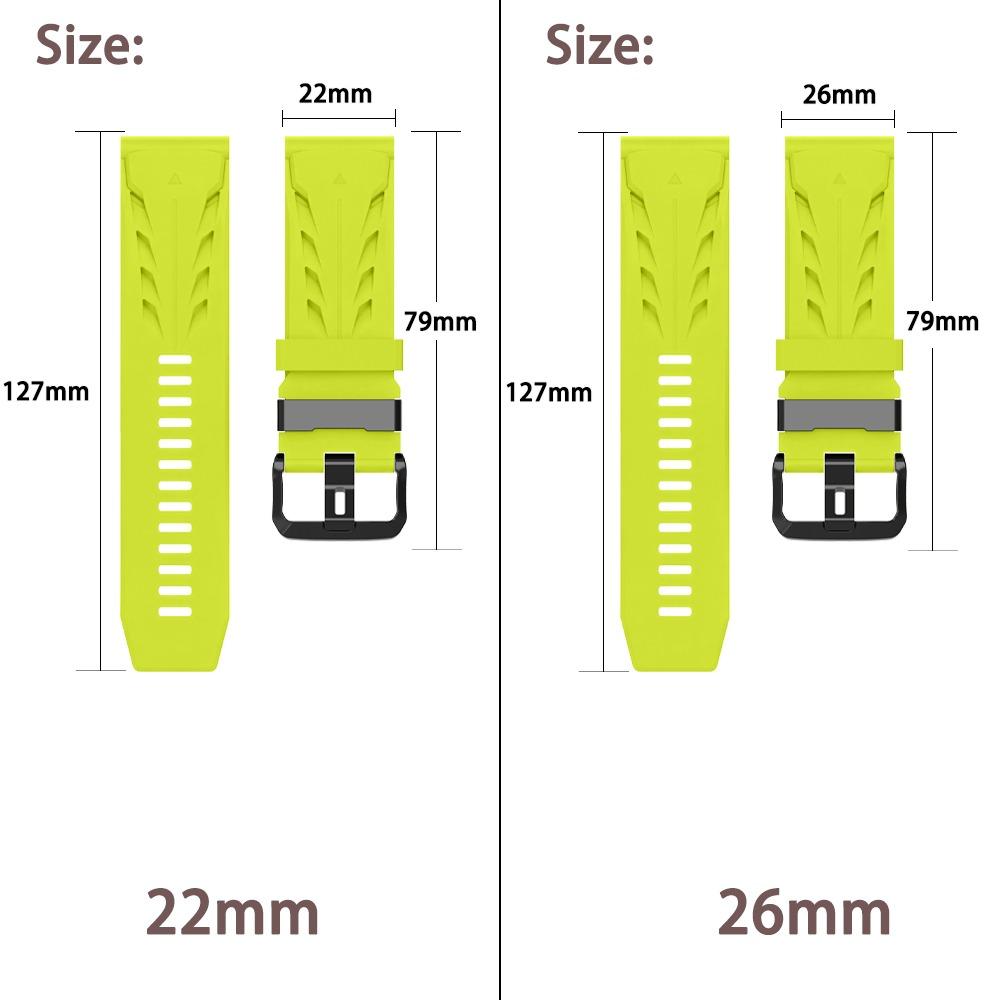 22mm 26mm QuickFit Armband für Garmin Fenix 7 7 pro Silikonbänder für Garmin Fenix 7x 7x pro fenix 8 8 pro 47mm 51mm Quatix 8