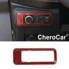 Red Carbon Fiber Head Light Switch Cover Trim Accessories for Ford Bronco +