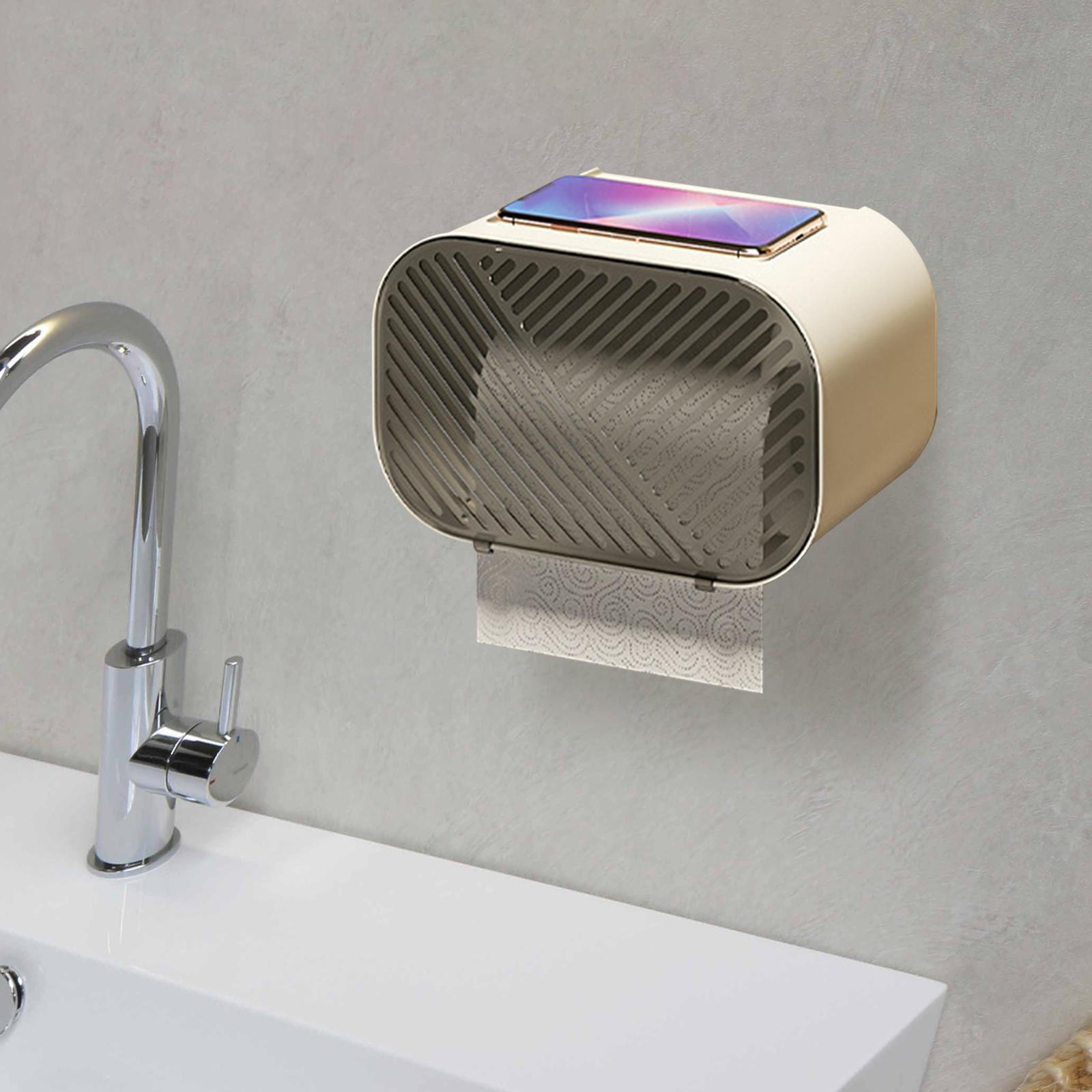 

Держатель для бумаги для ванной комнаты со встроенной полкой для удобного хранения