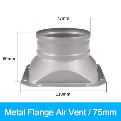 New Metal Pipe Air Vent Connector Round 4-10inch Tube Air Ventilation Joint Exhaust Duct Connector Fresh Air System