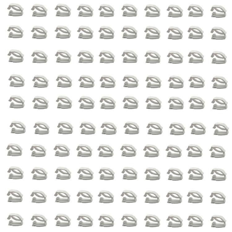 

100Pcs Replaceable Shoe Charm Fasteners Anti Slip Sneakers Lace Clasps Shoe Decoration Accessories For Men Women белый