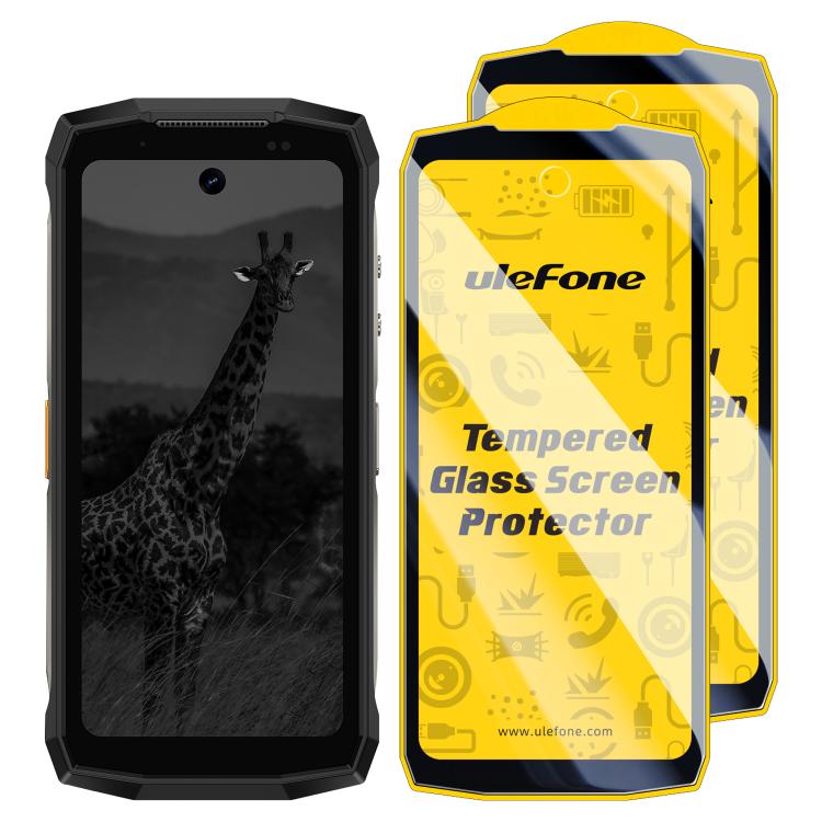 2 pezzi / Confezione Ulefone 9H HD Anti Impronta Vetro Temperato Proteggi Schermo