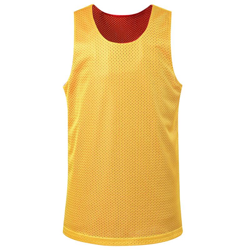 Reversible Mesh Basketball Jersey - Plus Size; Lightweight, Breathable Sports Vest for Training and Competition.