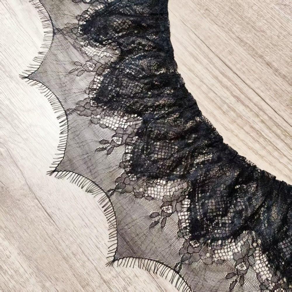Handmade Hollowed Out Lace 2M Lace Ribbons Trim Decorative Trim Floral Embroidery Lace  Home Decor чёрный