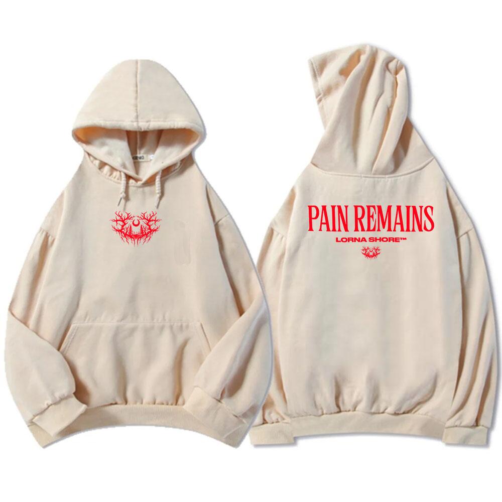 Moletom com Capuz de Manga Comprida de Lã Lorna Shore Masculino Casual Grunge Unissex Streetwear Tops Masculinos