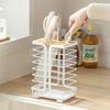 Multifunctional Knife Holder for The Kitchen with a Drainage Tray, Designed for Countertop Storage And Organization.