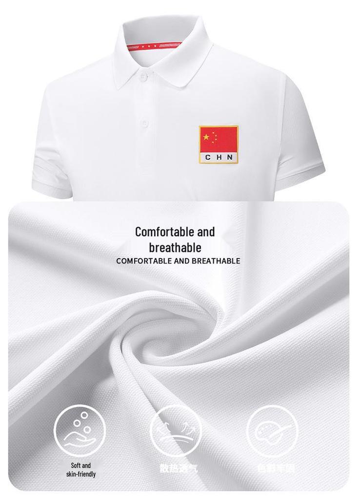 Summer Quick-Dry Polo T-Shirt: Ideal for Work, Sports, Martial Arts, Swimming, and Corporate Group Activities.
