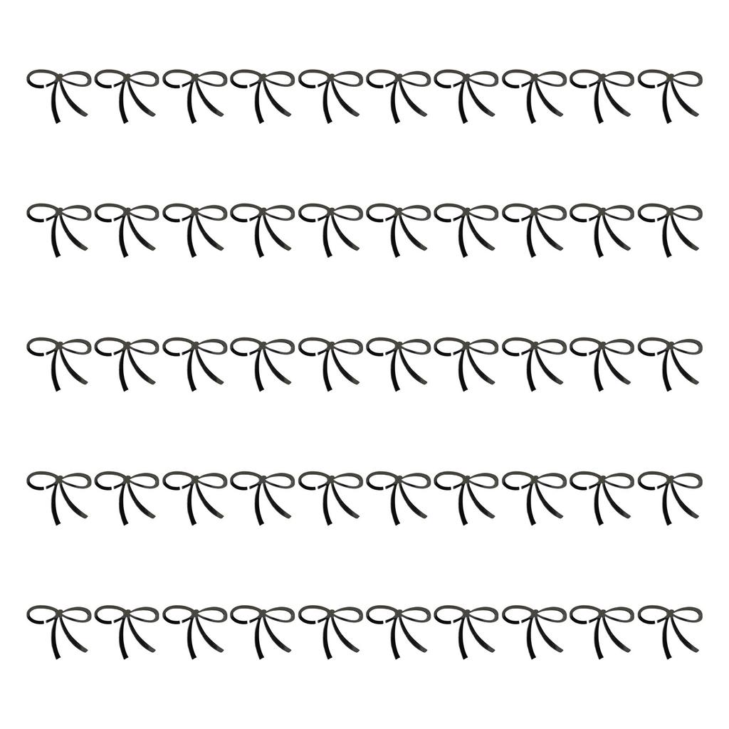 Pack Of 50 Elegant Bowknot Drink Markers Acrylic Bowtie Wine Glass Accessories For Celebrations And Events