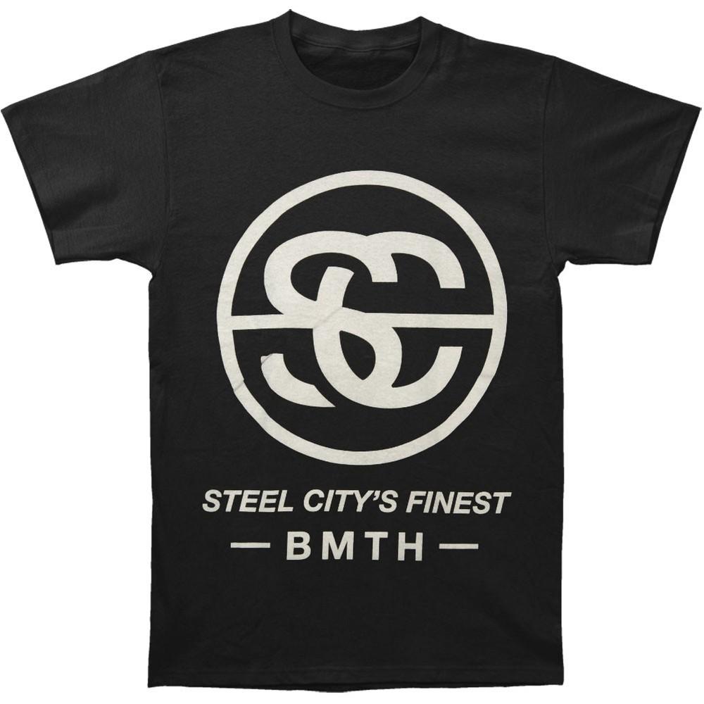 Men's Bring Me The Horizon City's Finest Tee Slim Fit T-shirt  Black