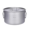 Lightweight Titanium Pot Outdoor Portable Cooking Set Backpacking Pot for Hiking Trekking Picnic Fishing