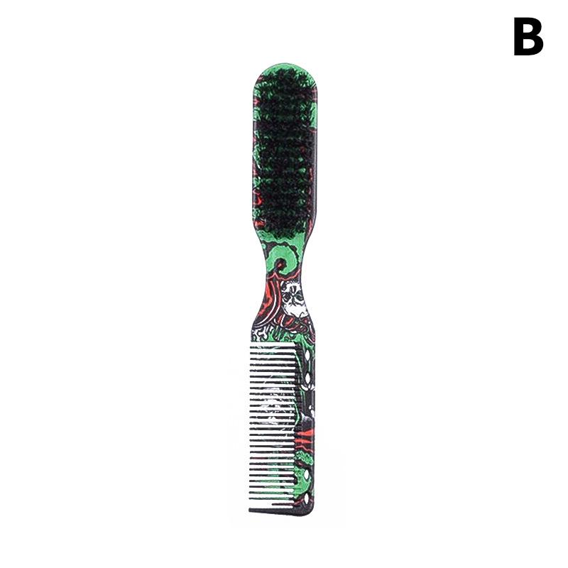Double-Sided Professional Barber Neck Brush Comb Shaving Beard Salon Carving Duster Cleaning Brush Hair Cutting Comb