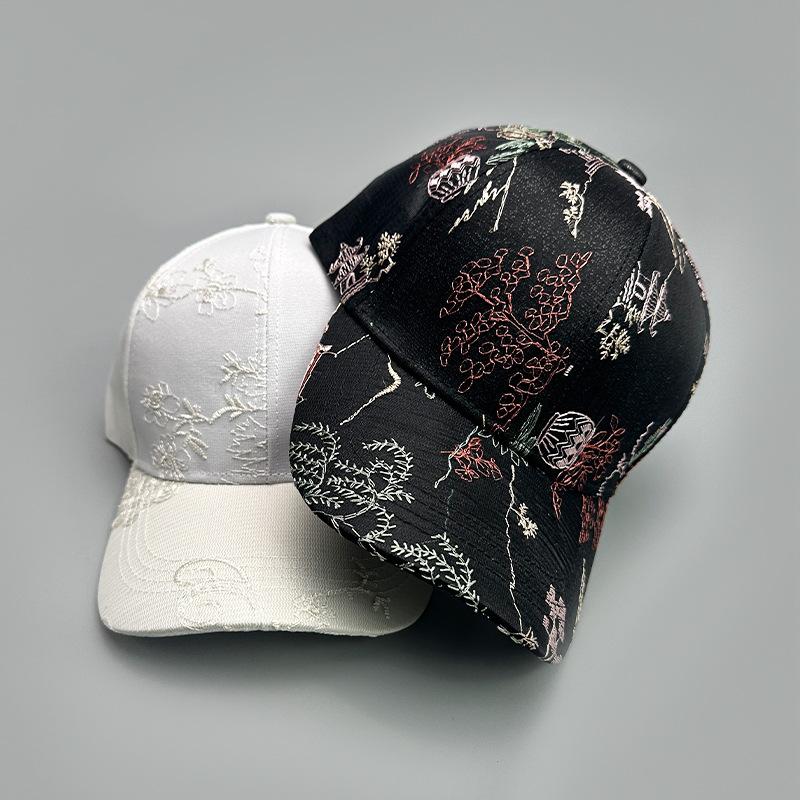 Printed Antique Baseball Cap Women'S Elegant Sunshade Breathable Fashion Outdoor Cap