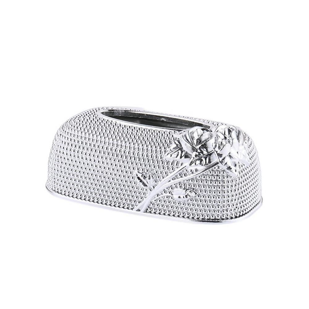 

Luxury Vintage Napkin Holder Large-capacity Plastic Paper Case European-style Tissue Box KTV серебряный