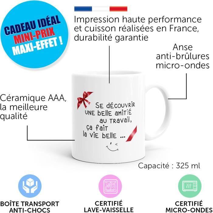 Mug - dino mugs - humour collègue - céramique haute qualité - 325ml - anti-brûlures