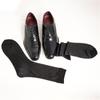 Elegant Mens Sheer Diamond Pattern Dress Socks See Through Nylon Business Formal Wear Thin Middle Tube Calf Length Socks