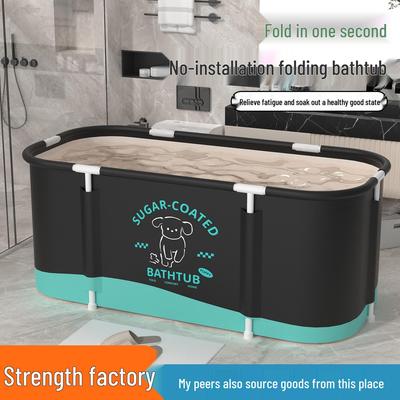 Adult Full-Body Folding Bubble Bath Tub with Constant Temperature