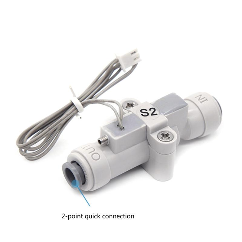 Compact Flow Sensor G1/4" Liquid Water Flow Sensor Flowmeter Water Flow Switch Suitable for Water Dispenser Purifier