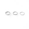 St. Delan Simple Gold-Plated Stainless Steel Couple Ring