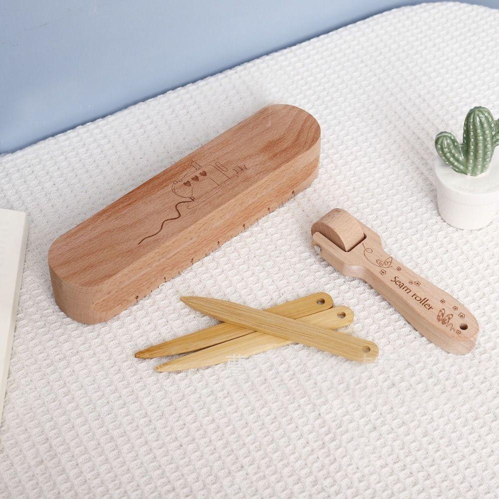 Professioneel Druk Quilting Gereedschap Hout Houten Naadroller Kleermakers Klapper Strijkstof