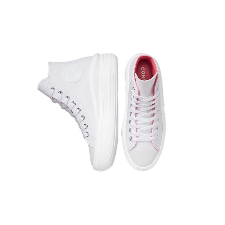 Converse Chuck Taylor All Star Move Comfortable Thick Sole Casual Slip Resistant Durable High Top Canvas Shoes Women Sneakers White 571622C
