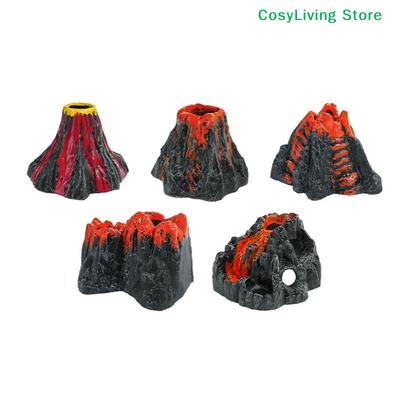 1Pcs Fish Tank Landscaping Rockery Aerator For Pump Bubble Stone Oxygen Simulation Volcano Aquarium Accessories