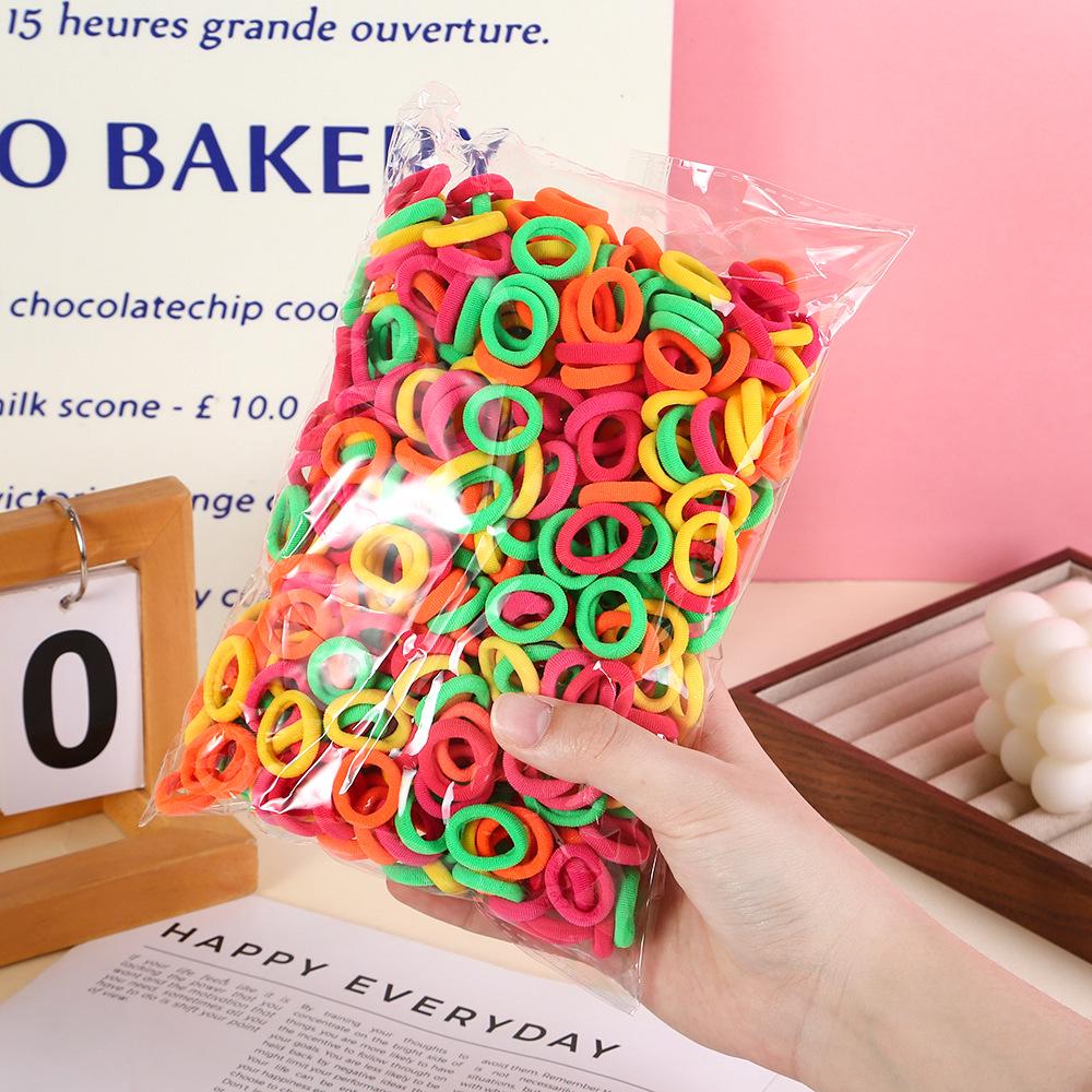 Child-Friendly High Elastic Rubber Hair Bands - Gentle on Hair