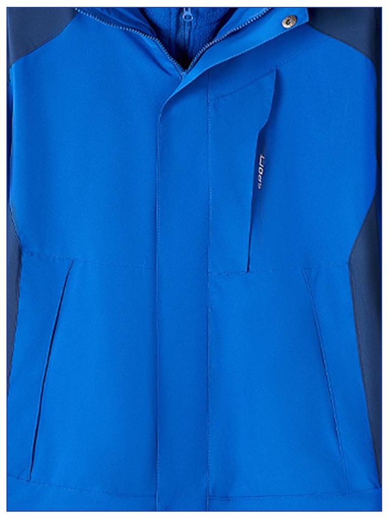 Autumn-Winter Fleece Shell Hiking Jacket with Detachable Liner and Hoodie