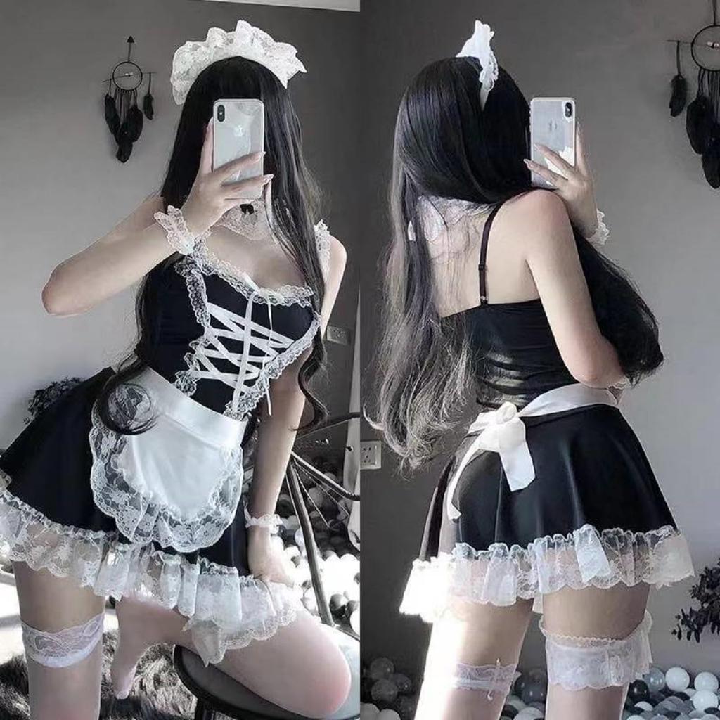 Lumiwanna Halloween Maid Costume for Cute and Sexy Maid Cosplay JK Sailor Manga and Anime Adult Sexy Party NVP02 Women, Costume, Uniform, Uniform,