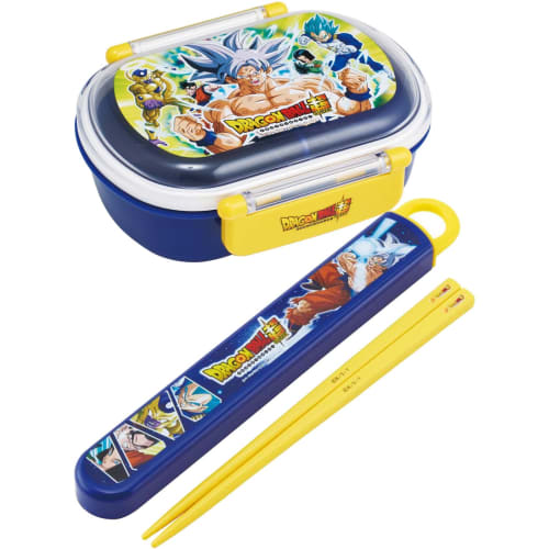 Skater Kids' Lunch Box, 1 Tier, 360ml, with Inner, Dome-Shaped, Perfect for Filling Kids' Lunches, Antibacterial, Made in Japan, Dragon Ball Super 23