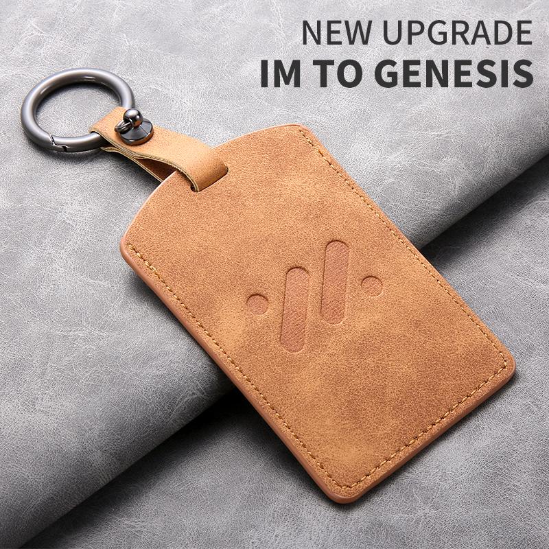 Schafsleder NFC Auto Smart Fernbedienung Schlüsselhülle Vollabdeckung Für IM LS7 L7pro LS6 Schutzhülle Schlüsselanhänger Keyless Tasche Schnalle Zubehör