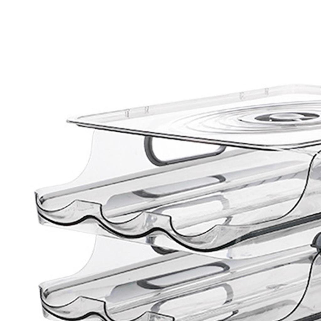 Automatic Rolling Egg Holder Pantry Organization Tray Roll Down Dispenser Reusable for Shelf
